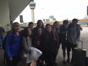 Our last picture! Taken at Amsterdam Airport,